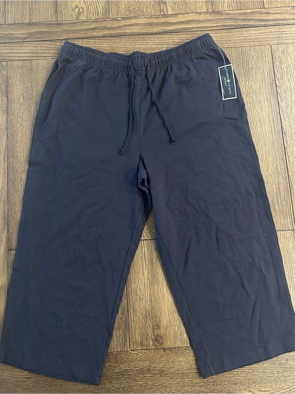 Karen Scott Sport Drawstring Crop Pant